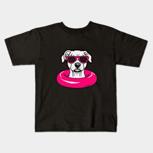 Puppy In Sunglasses Kids T-Shirt